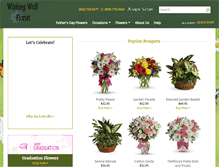 Tablet Screenshot of flowerswishingwell.com